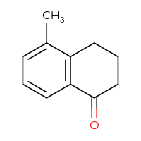 Chemical structure of 5-methyl-1,2,3,4-tetrahydronaphthalen-1-one - CSSB00000087434