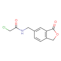 Chemical structure of 2-chloro-N-[(3-oxo-1,3-dihydro-2-benzofuran-5-yl)methyl]acetamide - CSSB21332099047