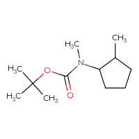 Chemical structure of tert-butyl N-methyl-N-(2-methylcyclopentyl)carbamate - CSSB00018159571