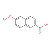 Chemical structure of 6-methoxynaphthalene-2-carboxylic acid - CSSB00000189627