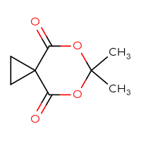 Chemical structure of 6,6-dimethyl-5,7-dioxaspiro[2.5]octane-4,8-dione - CSSB00011210739