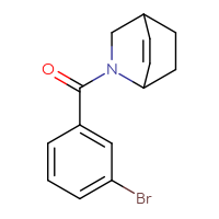Chemical structure of 2-(3-bromobenzoyl)-2-azabicyclo[2.2.2]oct-5-ene - CSSB06657687365