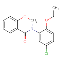 Chemical structure of N-(5-chloro-2-ethoxyphenyl)-2-methoxybenzamide - CSSB00121655872
