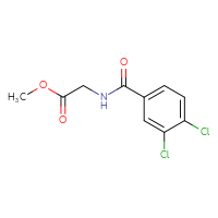 Chemical structure of methyl 2-[(3,4-dichlorophenyl)formamido]acetate - CSSB00000150908