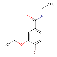 Chemical structure of 4-bromo-3-ethoxy-N-ethylbenzamide - CSSB00059238867