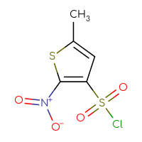 Chemical structure of 5-methyl-2-nitrothiophene-3-sulfonyl chloride - CSSB00015896718