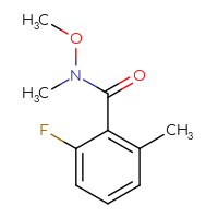 Chemical structure of 2-fluoro-N-methoxy-N,6-dimethylbenzamide - CSSB01991184234