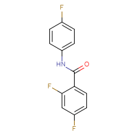 Chemical structure of 2,4-difluoro-N-(4-fluorophenyl)benzamide - CSSB00020585802