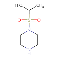 Chemical structure of 1-(propane-2-sulfonyl)piperazine - CSSB00011361861