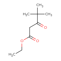 Chemical structure of ethyl 4,4-dimethyl-3-oxopentanoate - CSSB00000211718