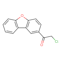 Chemical structure of 2-chloro-1-{8-oxatricyclo[7.4.0.0²,⁷]trideca-1(9),2(7),3,5,10,12-hexaen-4-yl}ethan-1-one - CSSB00159423992