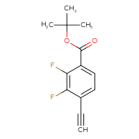 Chemical structure of tert-butyl 4-ethynyl-2,3-difluorobenzoate - CSSB06799504601