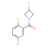 Chemical structure of 1-(2,5-dichlorobenzoyl)-3-fluoroazetidine - CSSB00069447777