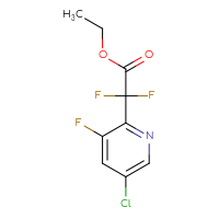 Chemical structure of ethyl 2-(5-chloro-3-fluoropyridin-2-yl)-2,2-difluoroacetate - CSSB00132308279