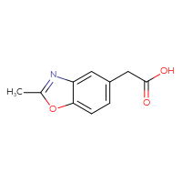Chemical structure of 2-(2-methyl-1,3-benzoxazol-5-yl)acetic acid - CSSB00000059083