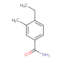 Chemical structure of 4-ethyl-3-methylbenzamide - CSSB00029909045