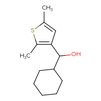 Chemical structure of cyclohexyl(2,5-dimethylthiophen-3-yl)methanol - CSSB00011411349