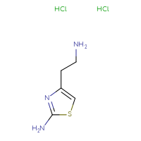 Chemical structure of 4-(2-aminoethyl)-1,3-thiazol-2-amine dihydrochloride - CSSB00000722454
