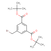 Chemical structure of 1,3-di-tert-butyl 5-(bromomethyl)benzene-1,3-dicarboxylate - CSSB02495363422
