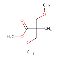 Chemical structure of methyl 3-methoxy-2-(methoxymethyl)-2-methylpropanoate - CSSB06430801389
