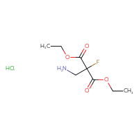 Chemical structure of 1,3-diethyl 2-(aminomethyl)-2-fluoropropanedioate hydrochloride - CSSB00161112518