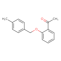 Chemical structure of 1-{2-[(4-methylphenyl)methoxy]phenyl}ethan-1-one - CSSB00000578493