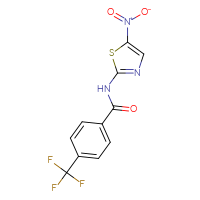 Chemical structure of N-(5-nitro-1,3-thiazol-2-yl)-4-(trifluoromethyl)benzamide - CSSB06256079065