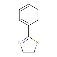 Chemical structure of 2-phenyl-1,3-thiazole - CSSB00011996109