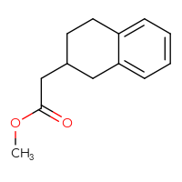 Chemical structure of methyl 2-(1,2,3,4-tetrahydronaphthalen-2-yl)acetate - CSSB00120812058