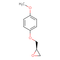 Chemical structure of (2R)-2-[(4-methoxyphenoxy)methyl]oxirane - CSSB00012186736