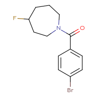 Chemical structure of 1-(4-bromobenzoyl)-4-fluoroazepane - CSSB06270916890
