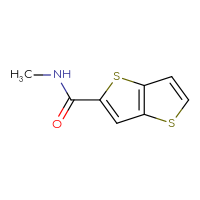 Chemical structure of N-methylthieno[3,2-b]thiophene-2-carboxamide - CSSB00011409349