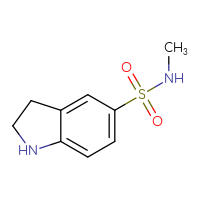 Chemical structure of N-methyl-2,3-dihydro-1H-indole-5-sulfonamide - CSSB00000744868