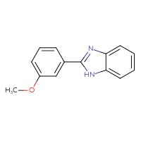 Chemical structure of 2-(3-methoxyphenyl)-1H-1,3-benzodiazole - CSSB00000388089