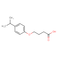 Chemical structure of 4-[4-(propan-2-yl)phenoxy]butanoic acid - CSSB00000689945