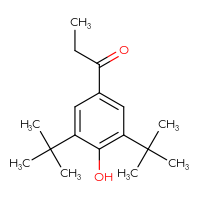 Chemical structure of 1-(3,5-di-tert-butyl-4-hydroxyphenyl)propan-1-one - CSSB00159718011