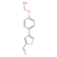 Chemical structure of 4-(4-ethoxyphenyl)thiophene-2-carbaldehyde - CSSB00102668977