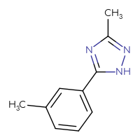 Chemical structure of 3-methyl-5-(3-methylphenyl)-1H-1,2,4-triazole - CSSB00000749248