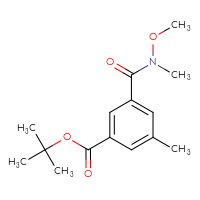 Chemical structure of tert-butyl 3-[methoxy(methyl)carbamoyl]-5-methylbenzoate - CSSB02028847172