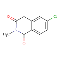 Chemical structure of 6-chloro-2-methyl-1,2,3,4-tetrahydroisoquinoline-1,3-dione - CSSB00011000087