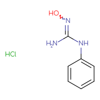 Chemical structure of N''-hydroxy-N-phenylguanidine hydrochloride - CSSB00132309332