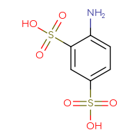 Chemical structure of 4-aminobenzene-1,3-disulfonic acid - CSSB00009991320