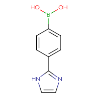 Chemical structure of [4-(1H-imidazol-2-yl)phenyl]boronic acid - CSSB00009866820