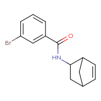 Chemical structure of N-{bicyclo[2.2.1]hept-5-en-2-yl}-3-bromobenzamide - CSSB01832477780
