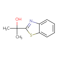 Chemical structure of 2-(1,3-benzothiazol-2-yl)propan-2-ol - CSSB00000687034