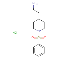 Chemical structure of 2-[1-(benzenesulfonyl)piperidin-4-yl]ethan-1-amine hydrochloride - CSSB00103157971