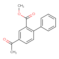 Chemical structure of methyl 4-acetyl-[1,1'-biphenyl]-2-carboxylate - CSSB06584112917