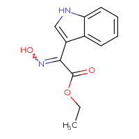 Chemical structure of ethyl 2-(N-hydroxyimino)-2-(1H-indol-3-yl)acetate - CSSB00102886905
