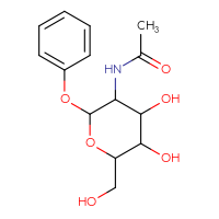 Chemical structure of N-[4,5-dihydroxy-6-(hydroxymethyl)-2-phenoxyoxan-3-yl]acetamide - CSSS00028316495