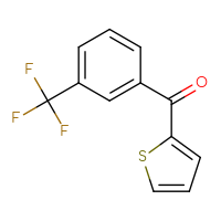 Chemical structure of (thiophen-2-yl)[3-(trifluoromethyl)phenyl]methanone - CSSB00000324052